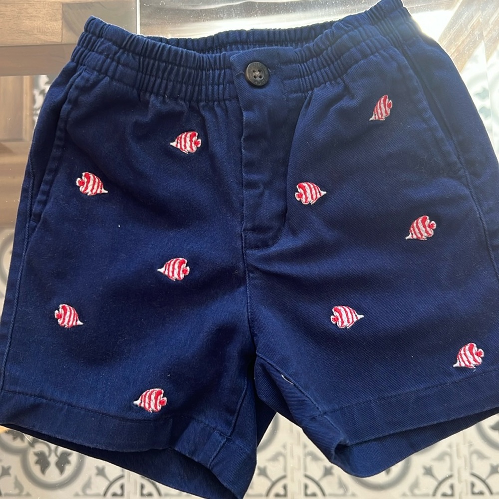 Janie and Jack fish shorts 18-24 months
